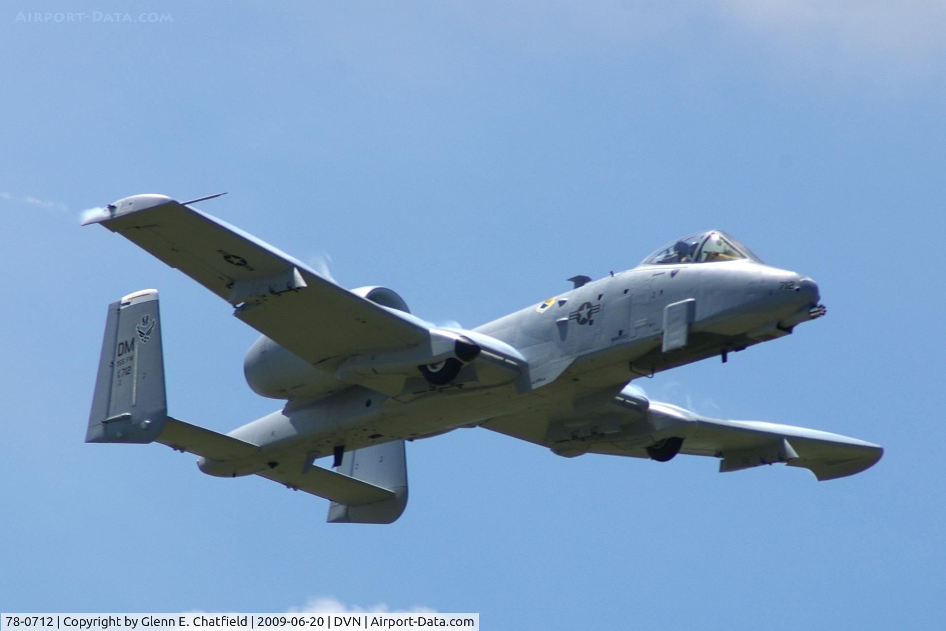 78-0712, 1978 Fairchild Republic A-10C Thunderbolt II C/N A10-0332, Quad Cities Air Show