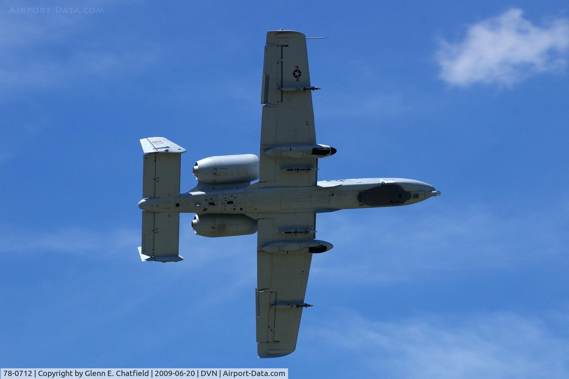 78-0712, 1978 Fairchild Republic A-10C Thunderbolt II C/N A10-0332, Quad Cities Air Show