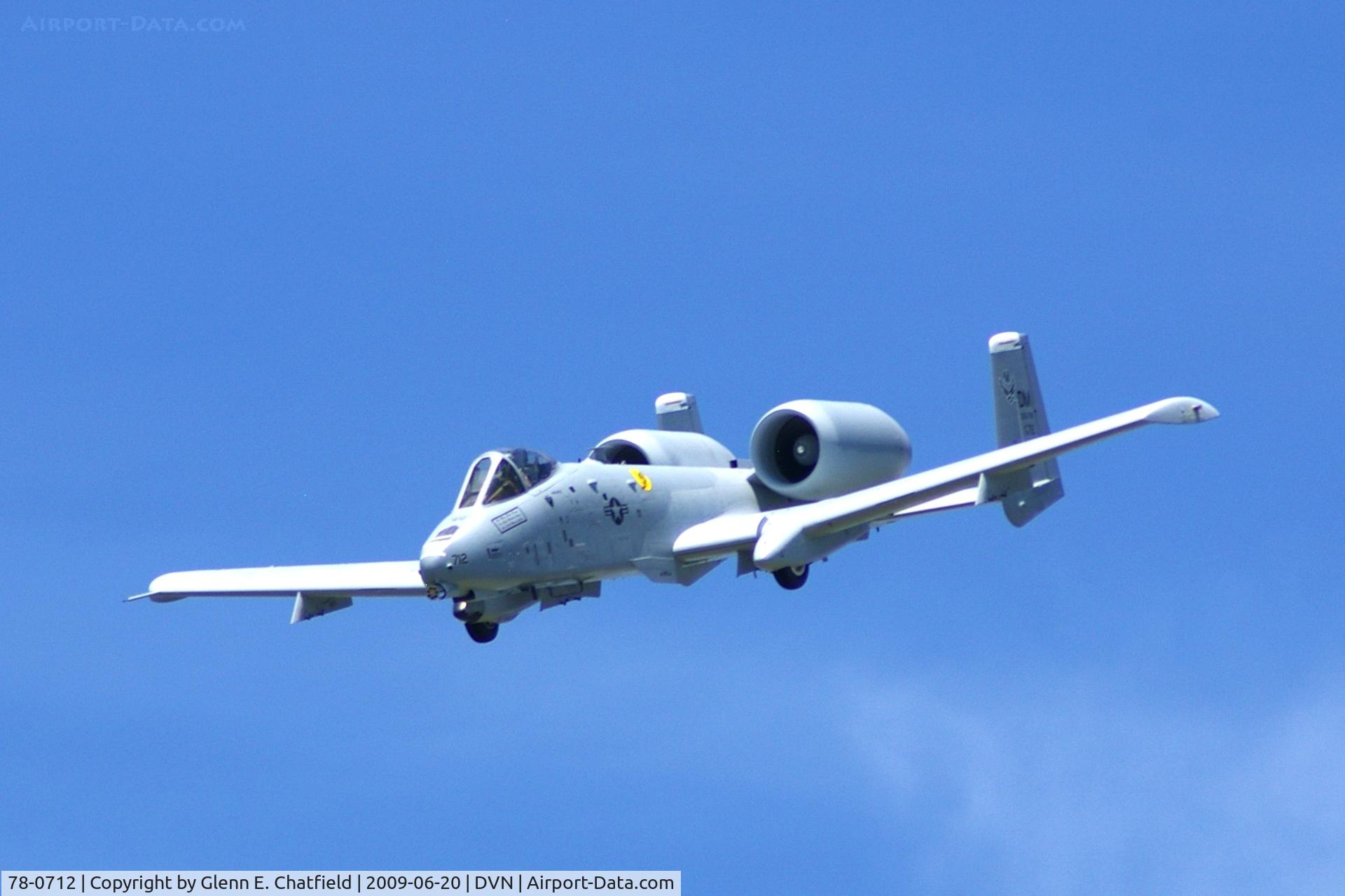 78-0712, 1978 Fairchild Republic A-10C Thunderbolt II C/N A10-0332, Quad Cities Air Show