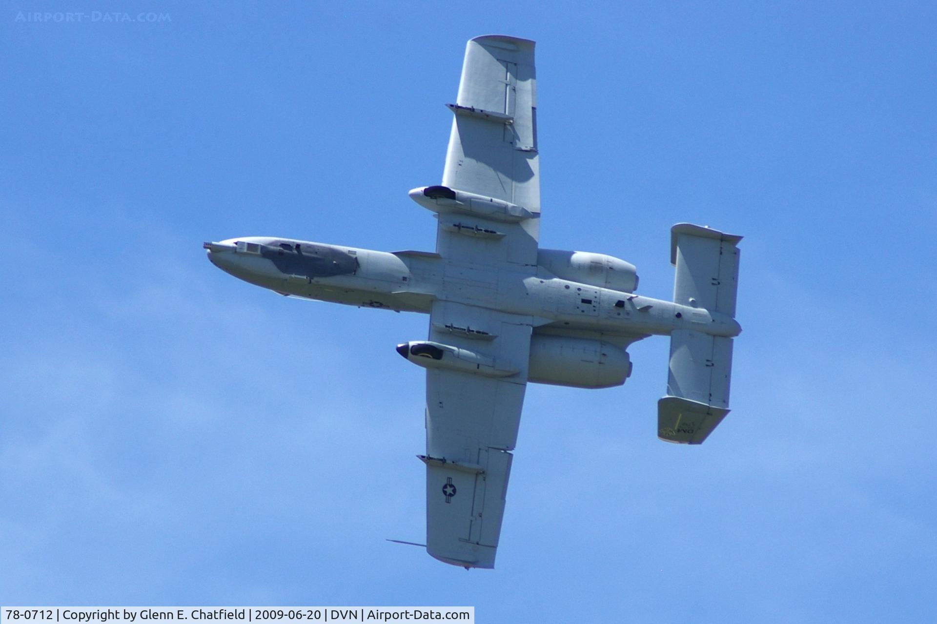 78-0712, 1978 Fairchild Republic A-10C Thunderbolt II C/N A10-0332, Quad Cities Air Show