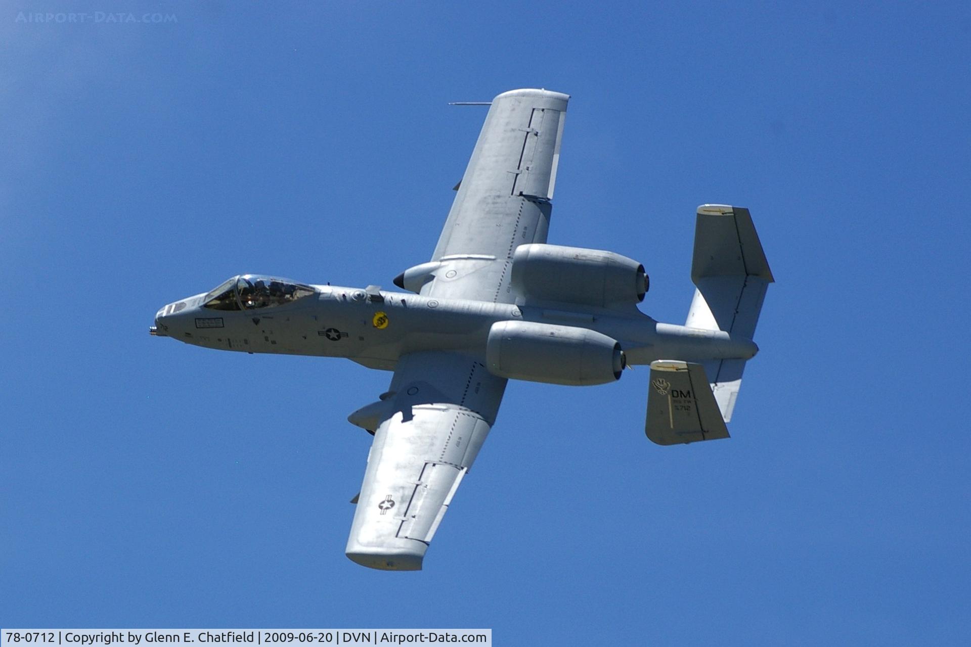 78-0712, 1978 Fairchild Republic A-10C Thunderbolt II C/N A10-0332, Quad Cities Air Show