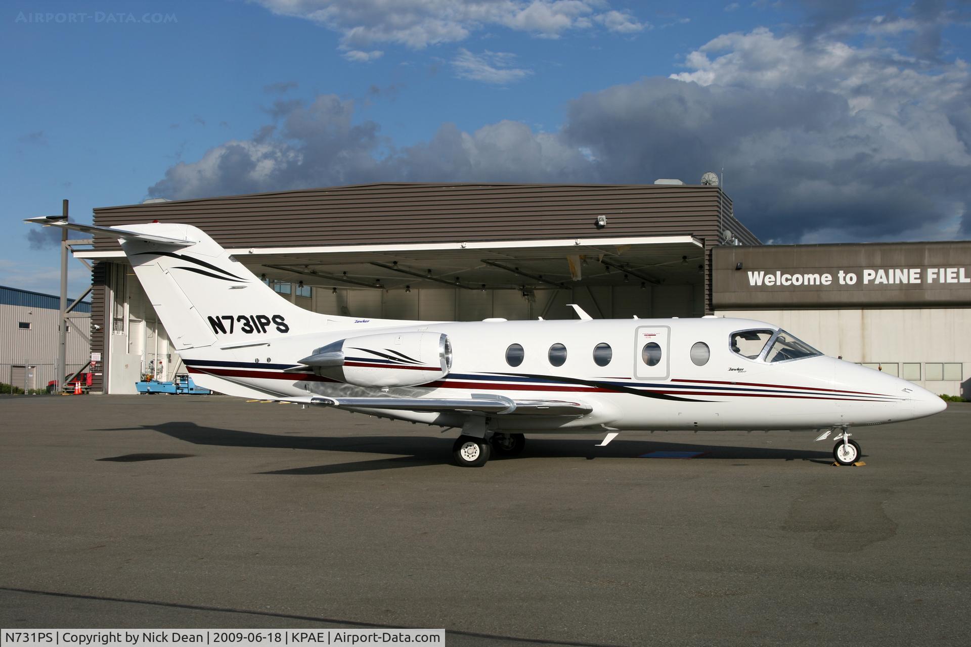 N731PS, 2007 Hawker Beechcraft 400A Beechjet C/N RK-543, KPAE