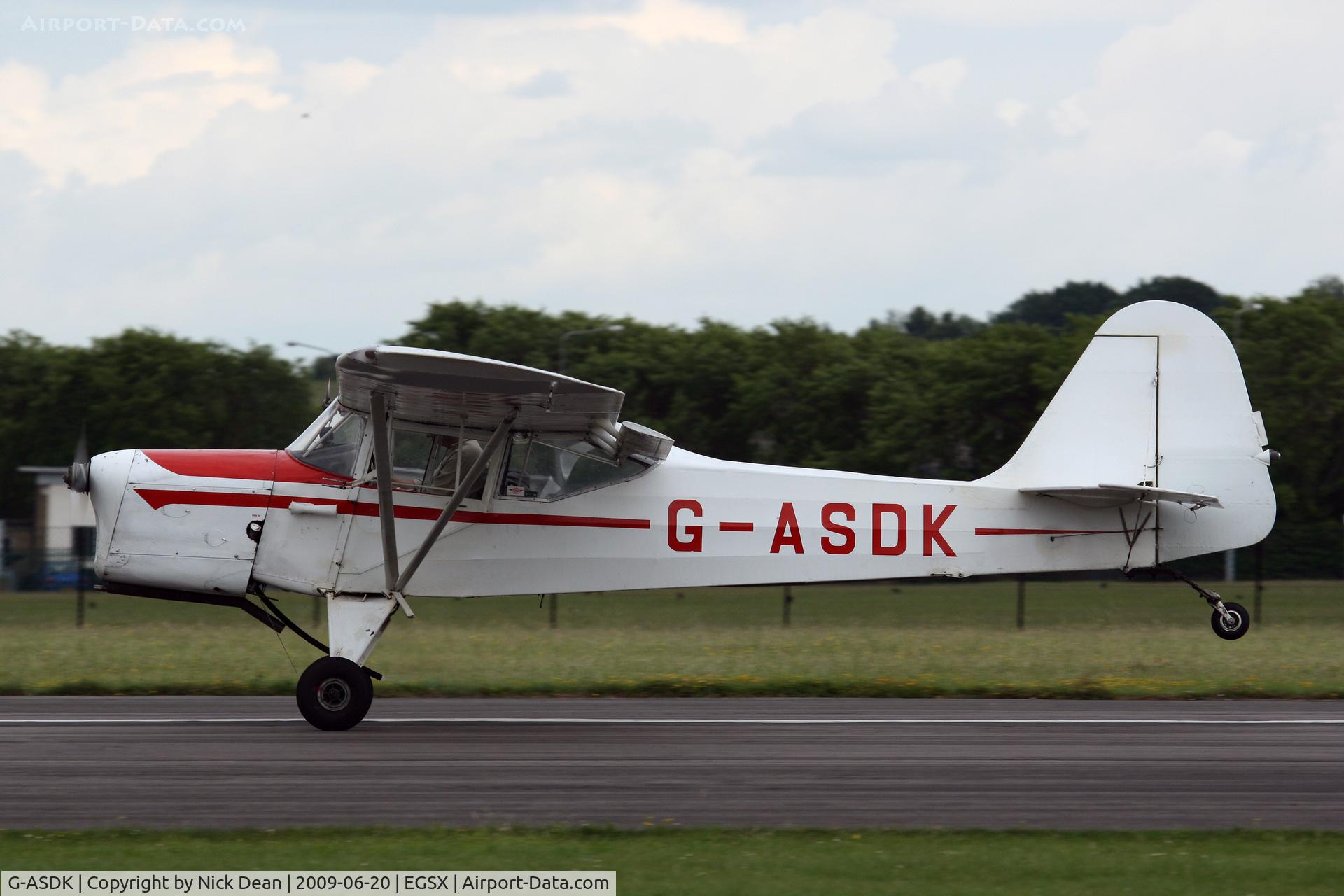 G-ASDK, 1962 Beagle A-61 Terrier 2 C/N B.702, EGSX