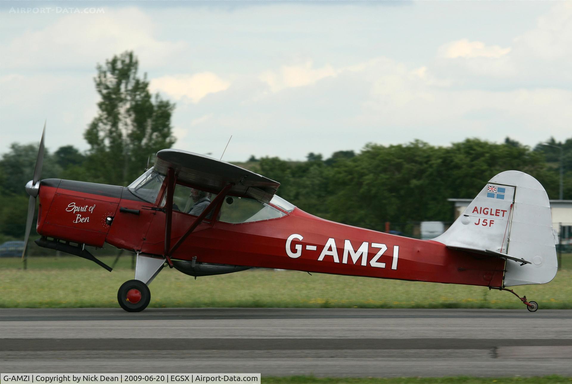 G-AMZI, 1953 Auster J-5F Aiglet Trainer C/N 3104, EGSX