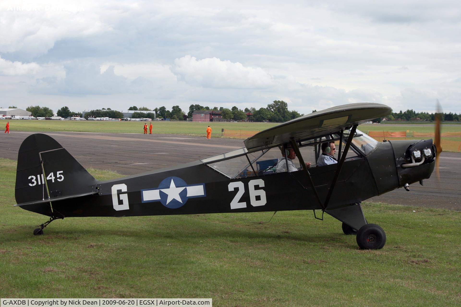 G-AXDB, 1942 Piper J3C-65 Cub Cub C/N 10006, EGSX