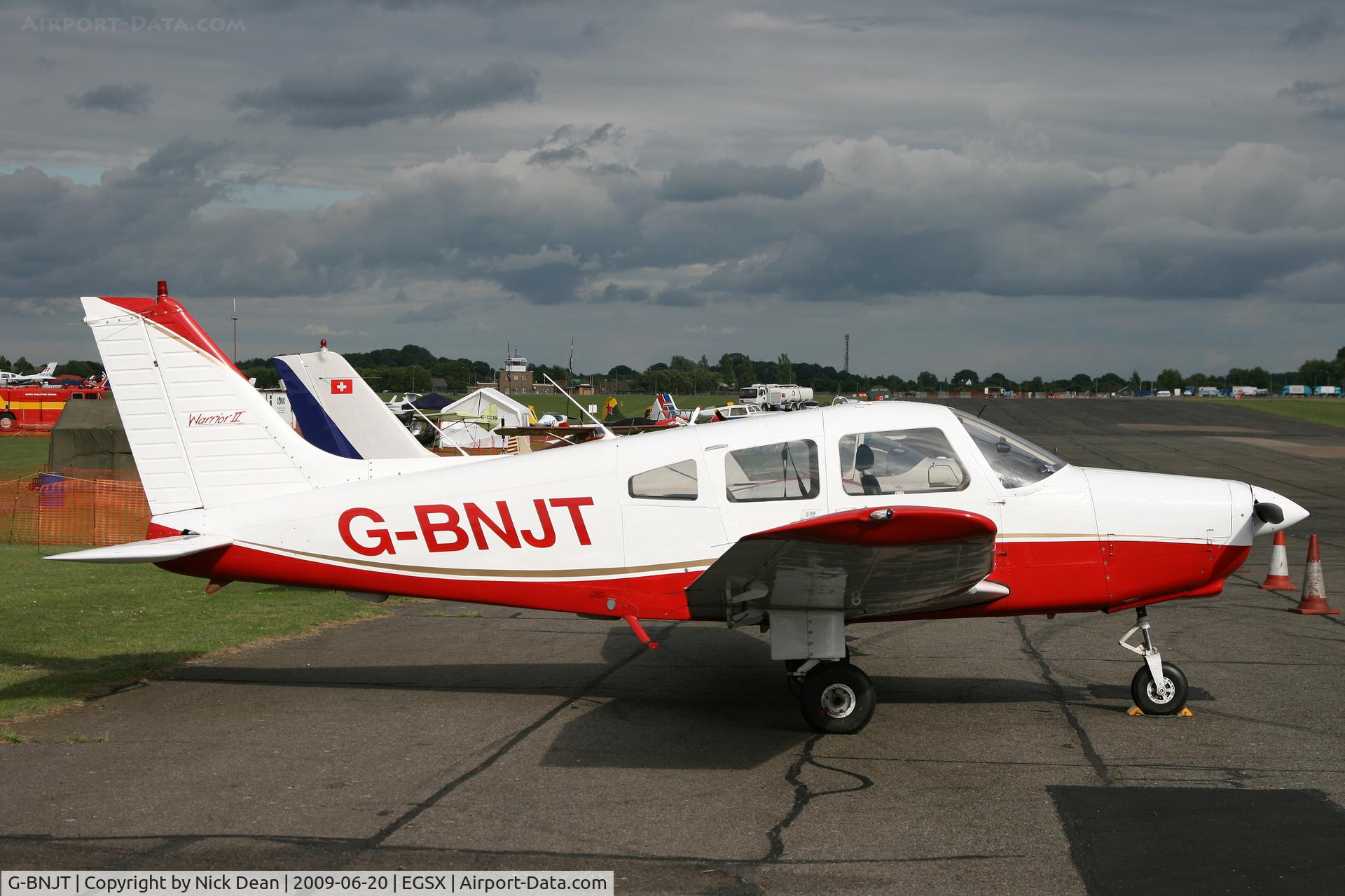 G-BNJT, 1981 Piper PA-28-161 Cherokee Warrior II C/N 28-8116184, EGSX