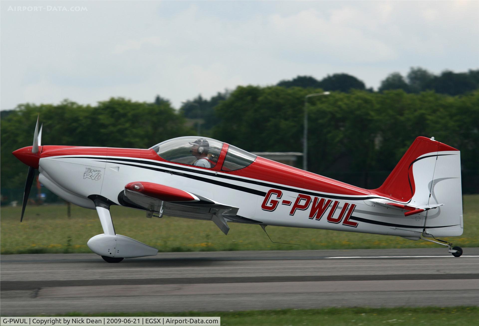 G-PWUL, 2006 Vans RV-6 C/N PFA 181-12773, EGSX
