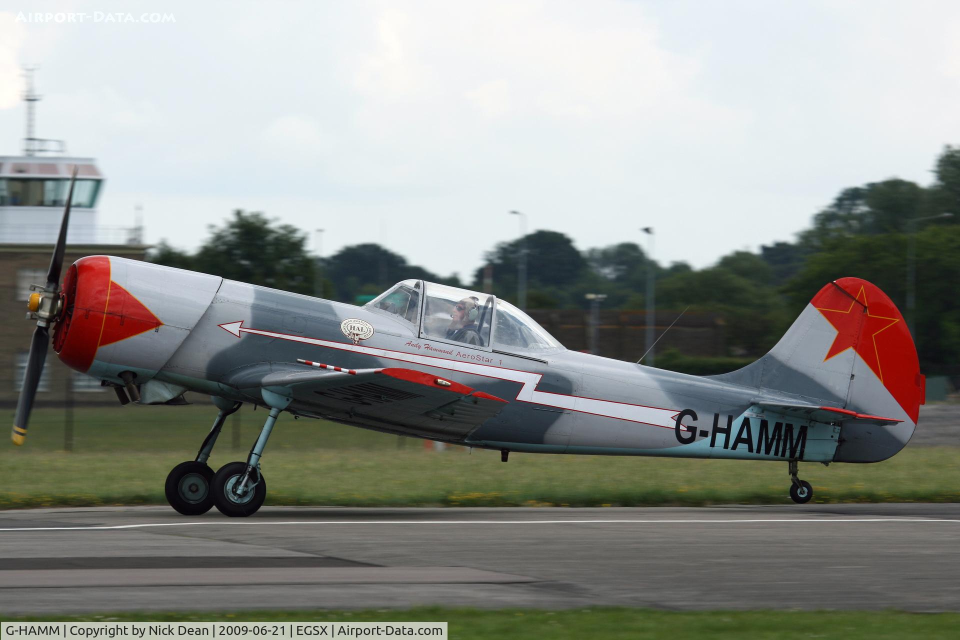 G-HAMM, 1983 Yakovlev Yak-50 C/N 832409, EGSX