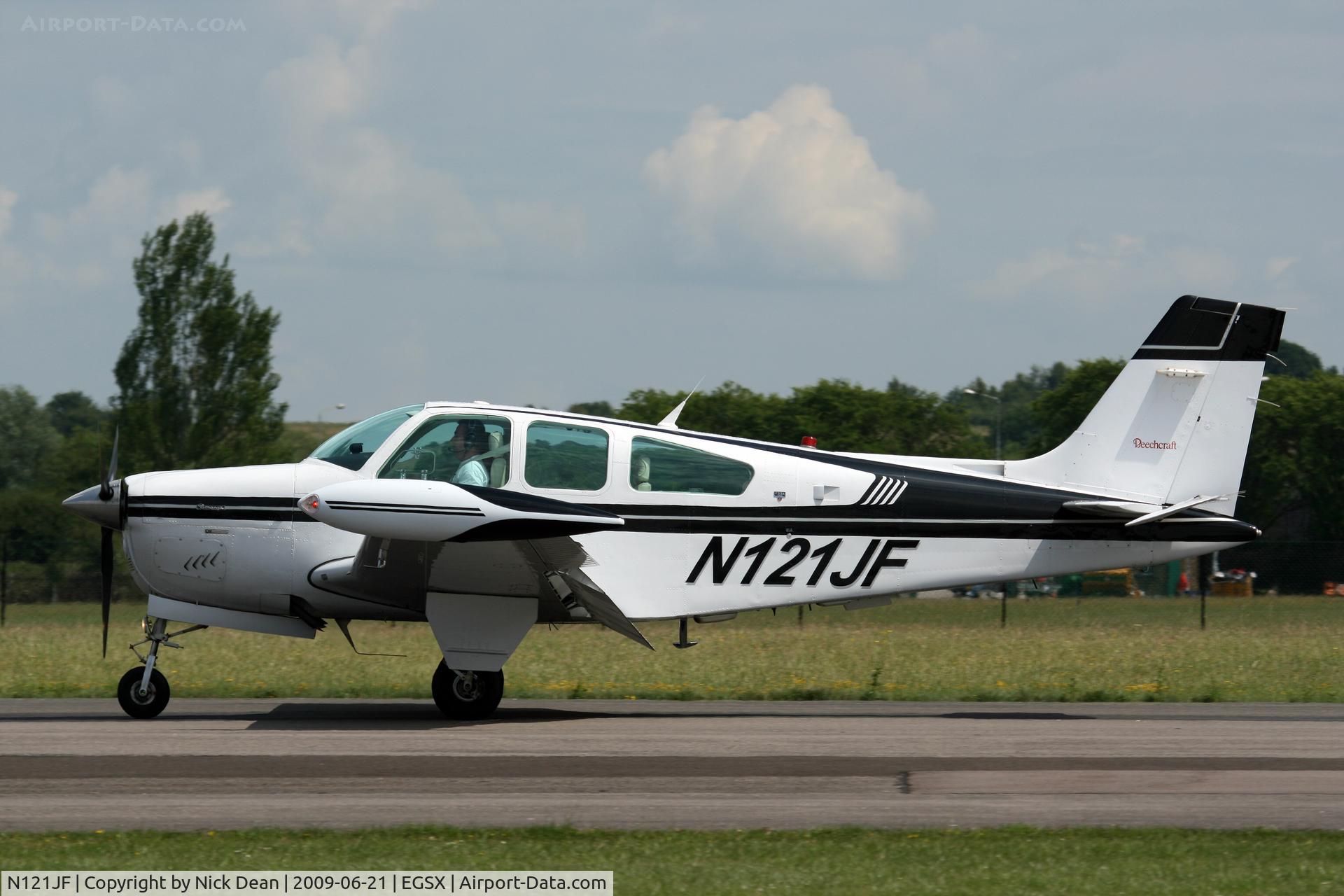 N121JF, 1991 Beech F33A Bonanza C/N CE-1578, EGSX