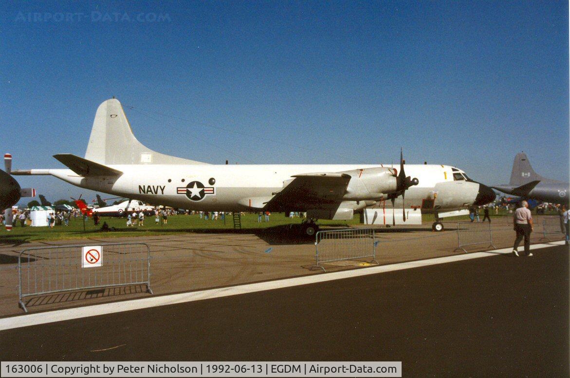 163006, Lockheed P-3C Orion C/N 285A-5813, P-3C Orion of VX-1 at the 1992 Air Tattoo Intnl at Boscombe Down.