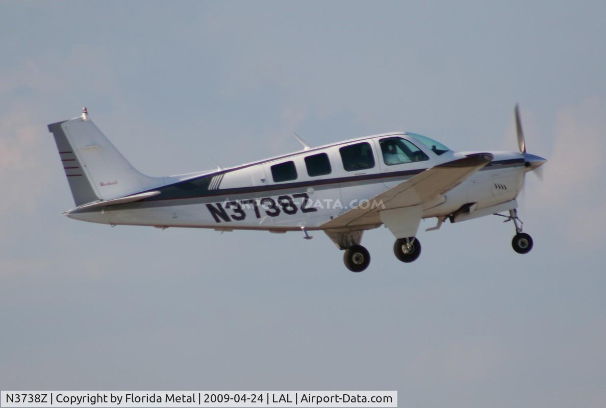 N3738Z, 1980 Beech A36 Bonanza 36 C/N E-1772, Beech A36