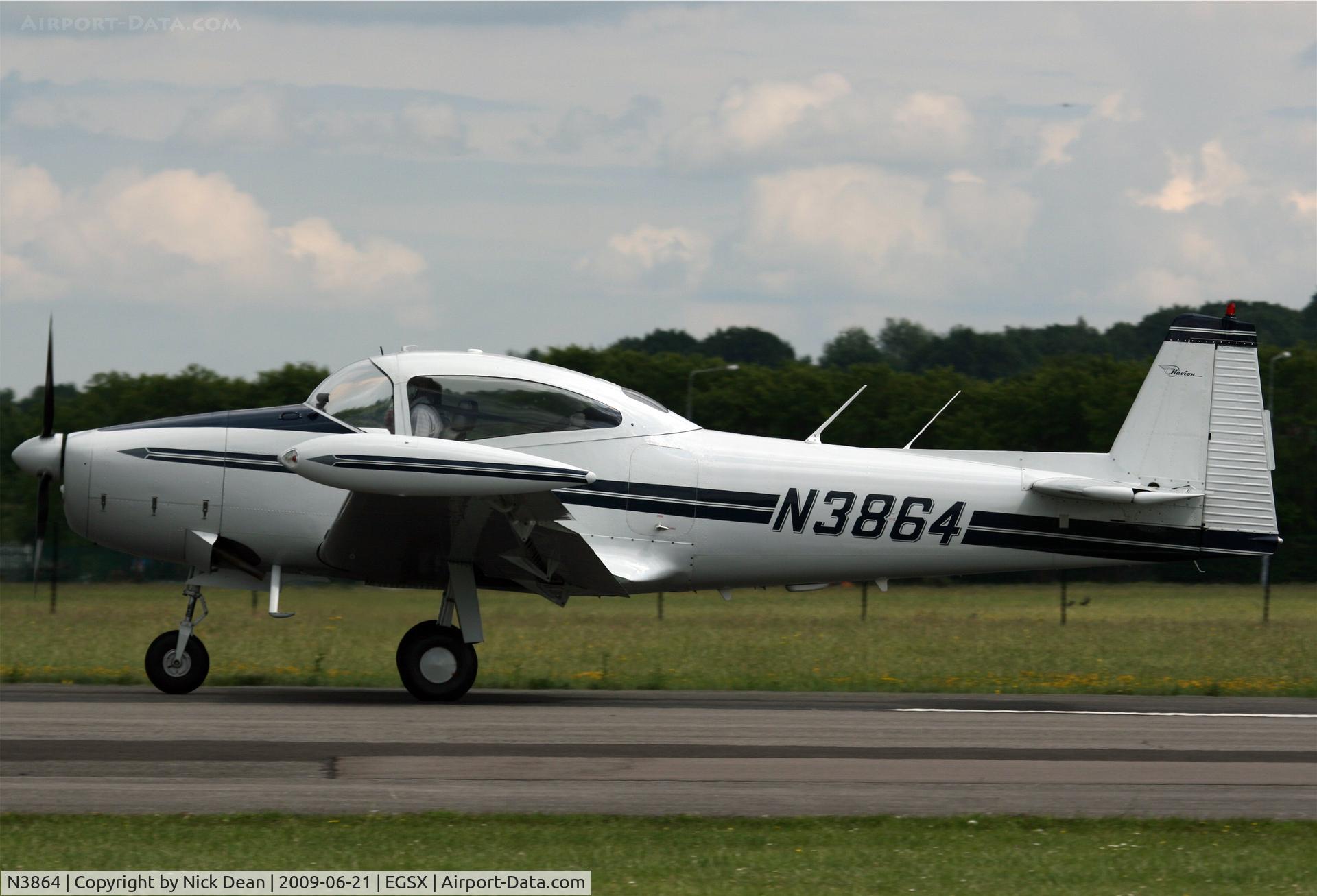 N3864, 1951 Ryan Navion B C/N NAV-4-2285B, EGSX