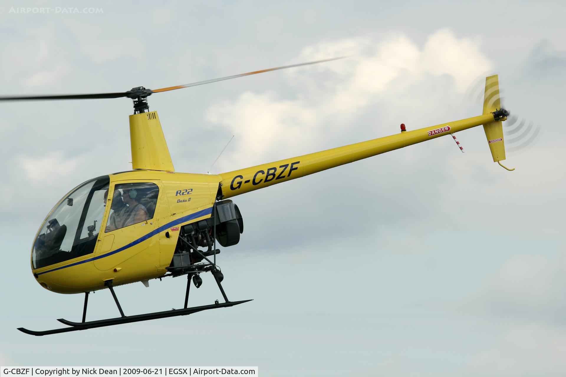 G-CBZF, 2002 Robinson R22 Beta C/N 3393, EGSX
