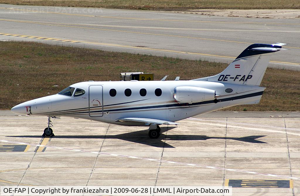 OE-FAP, 2008 Hawker Beechcraft 390 Premier 1A C/N RB-215, Private