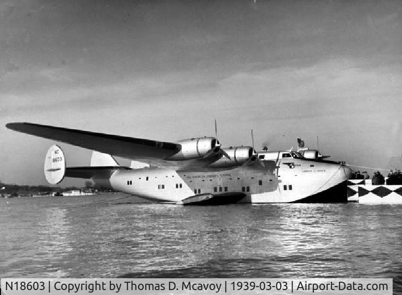 N18603, 1939 Boeing 314 C/N 1990, Pan Am's Yankee Clipper