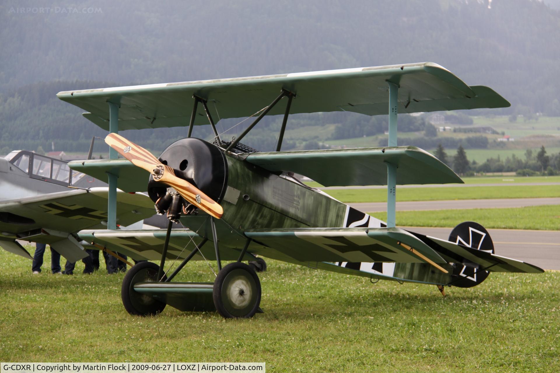 G-CDXR, 2006 Fokker Dr.1 Triplane Replica C/N PFA 238-14043, .