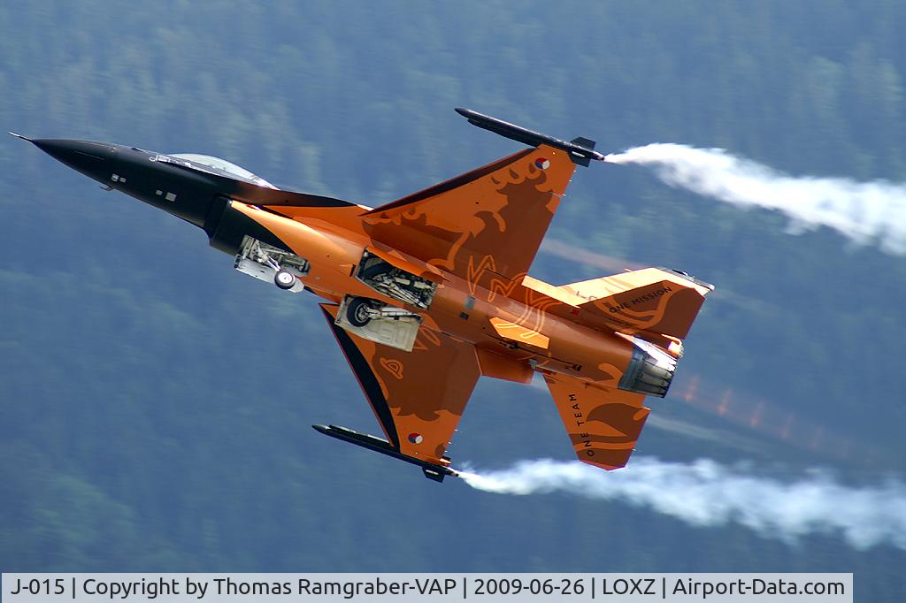 J-015, 1991 Fokker F-16A Fighting Falcon C/N 6D-171, Netherlands - Air Force General Dynamics F16
