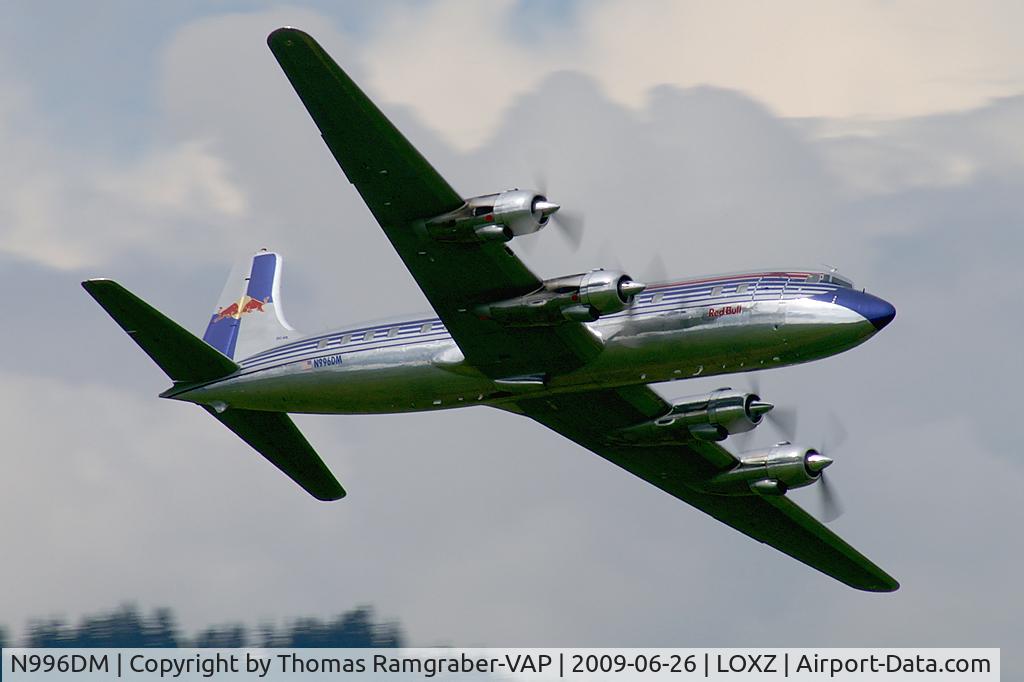 N996DM, 1958 Douglas DC-6B C/N 45563, Red Bull (The Flying Bulls) Douglas DC6