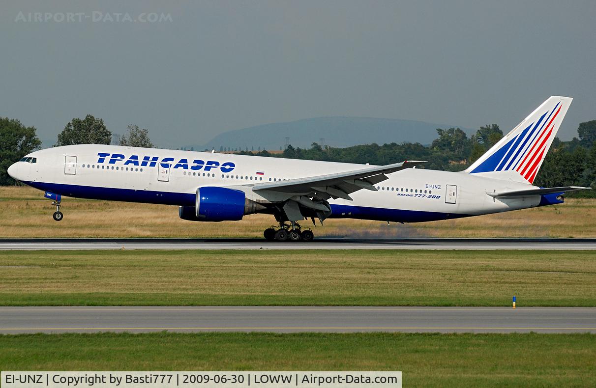 EI-UNZ, 1995 Boeing 777-222 C/N 26925, Transaero Boeing 777