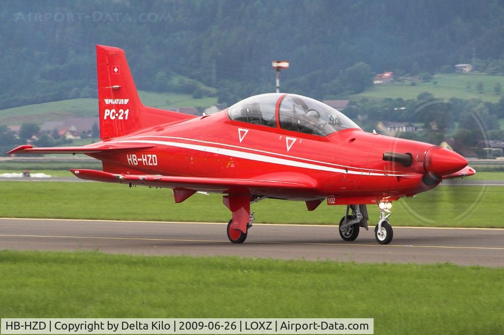 HB-HZD, 2007 Pilatus PC-21 C/N 102, 