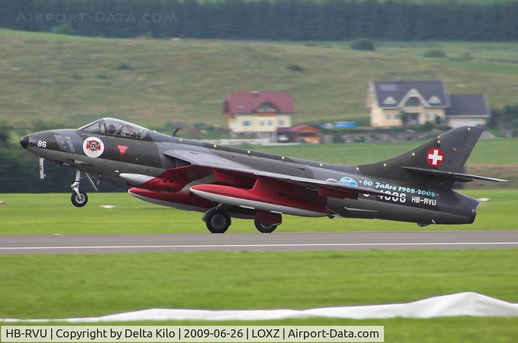HB-RVU, 1960 Hawker Hunter F.58 C/N 41H-697453, 