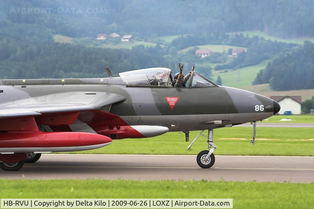 HB-RVU, 1960 Hawker Hunter F.58 C/N 41H-697453, 