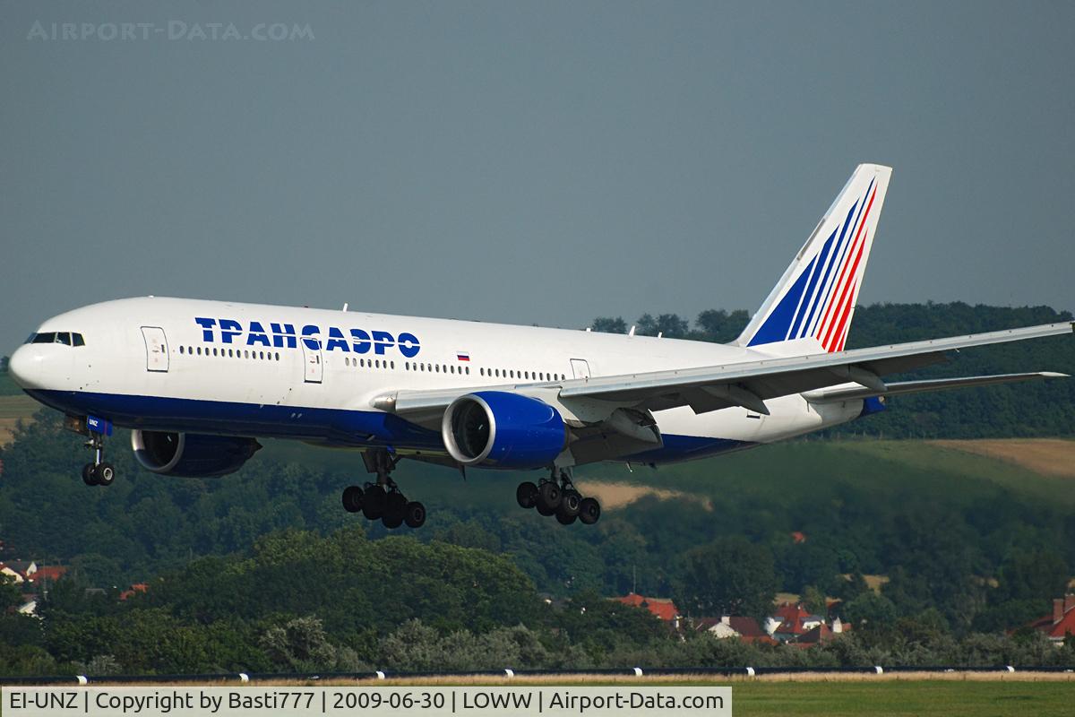 EI-UNZ, 1995 Boeing 777-222 C/N 26925, Transaero Boeing 777