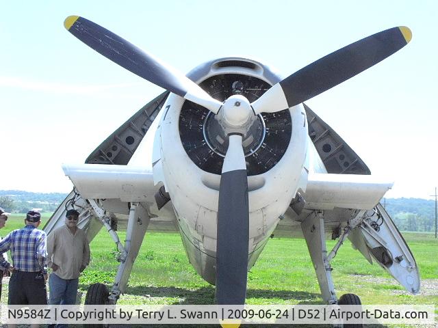 N9584Z, 1945 Grumman TBM-3E Avenger C/N 85882, Parked at Geneseo for upcoming Air Show.