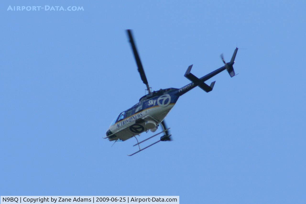 N9BQ, 1993 Bell 206L-4 LongRanger LongRanger C/N 52049, Albuquerque News 7 flying over the Pecos River valley in northern New Mexico