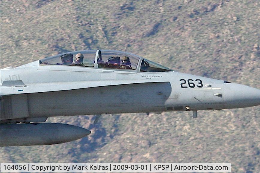 164056, 1990 McDonnell Douglas F/A-18D Hornet C/N 0946/D057, F-18D 164056/VMFAT-101 #263 Departing on RWY 31L KPSP 