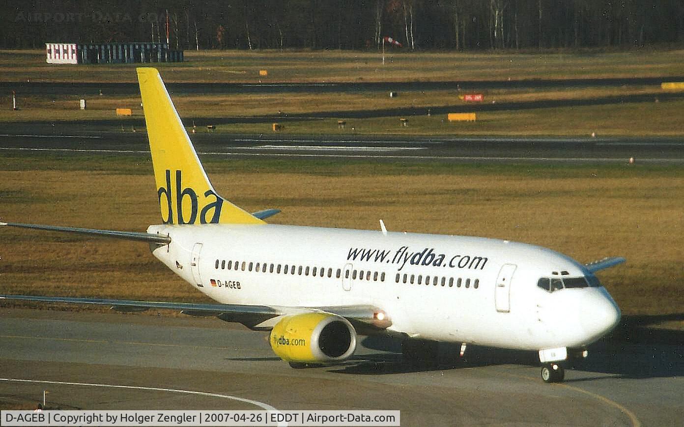 D-AGEB, 1989 Boeing 737-322 C/N 24320, In memory of a vanished airline