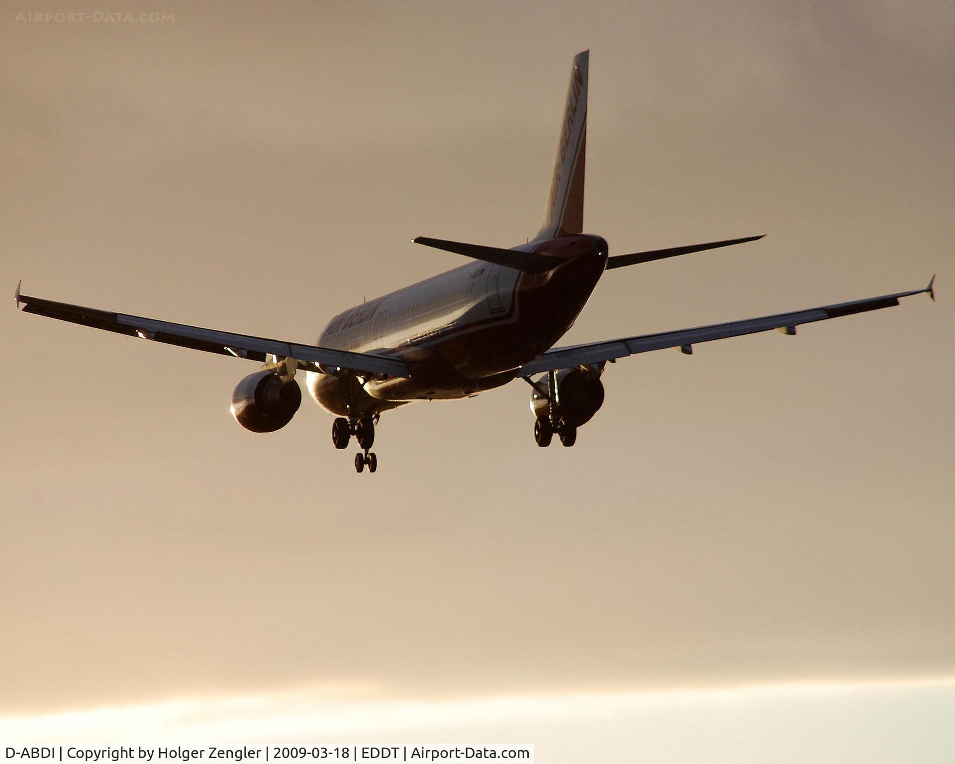D-ABDI, 2006 Airbus A320-214 C/N 2853, Flying into a kind of golden morning light