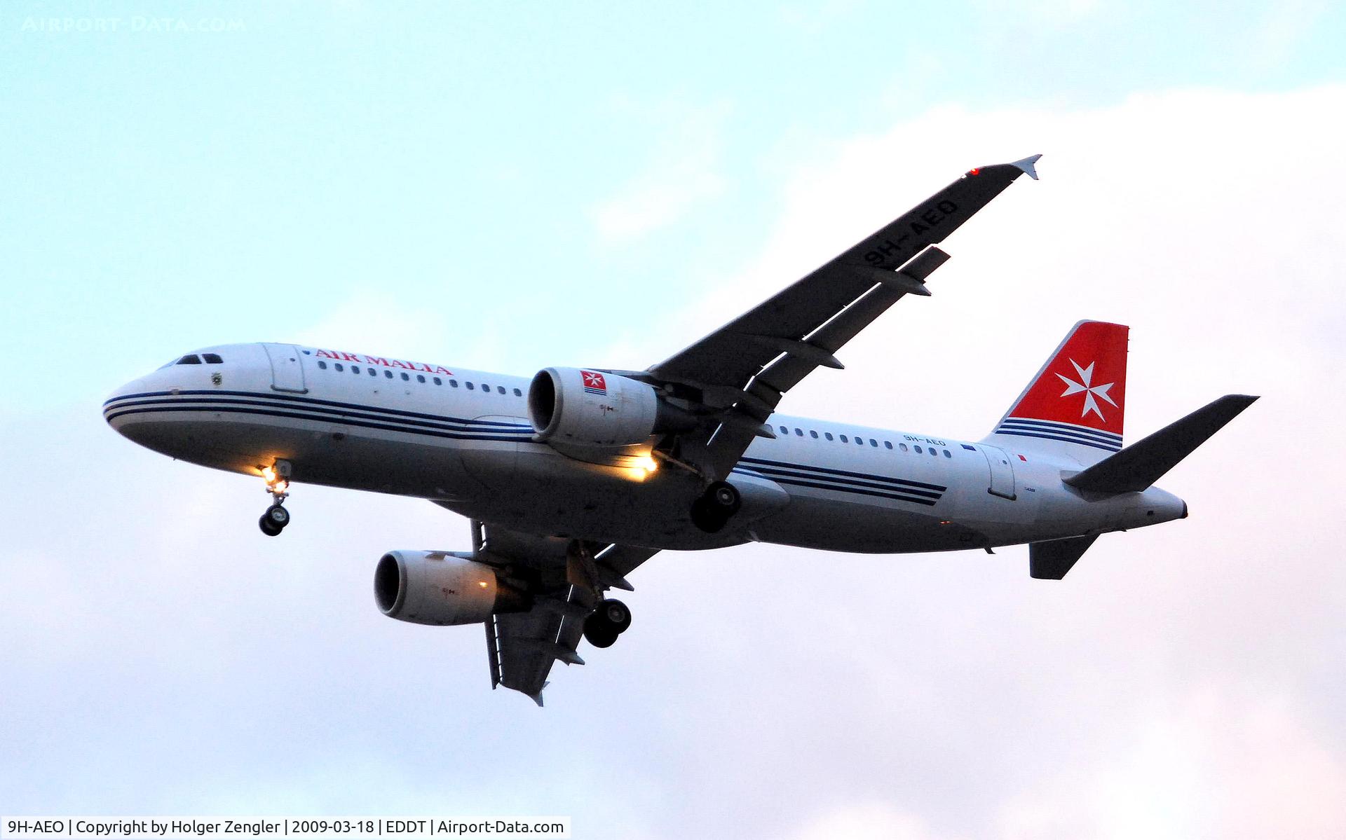 9H-AEO, 2006 Airbus A320-214 C/N 2768, Coming from sunny Malta.....