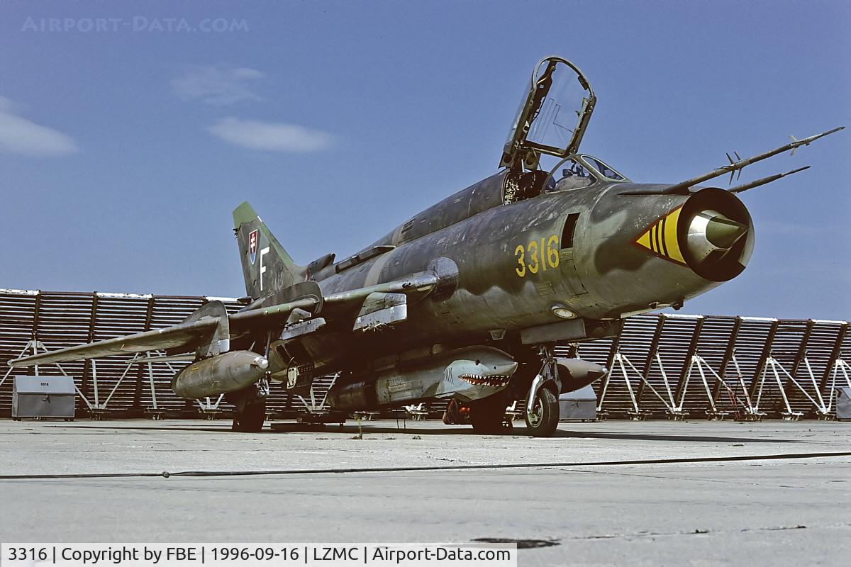 3316, Sukhoi Su-22M-4 C/N 33816, Su-22M4 at Malacky Kuchyna Slovakia