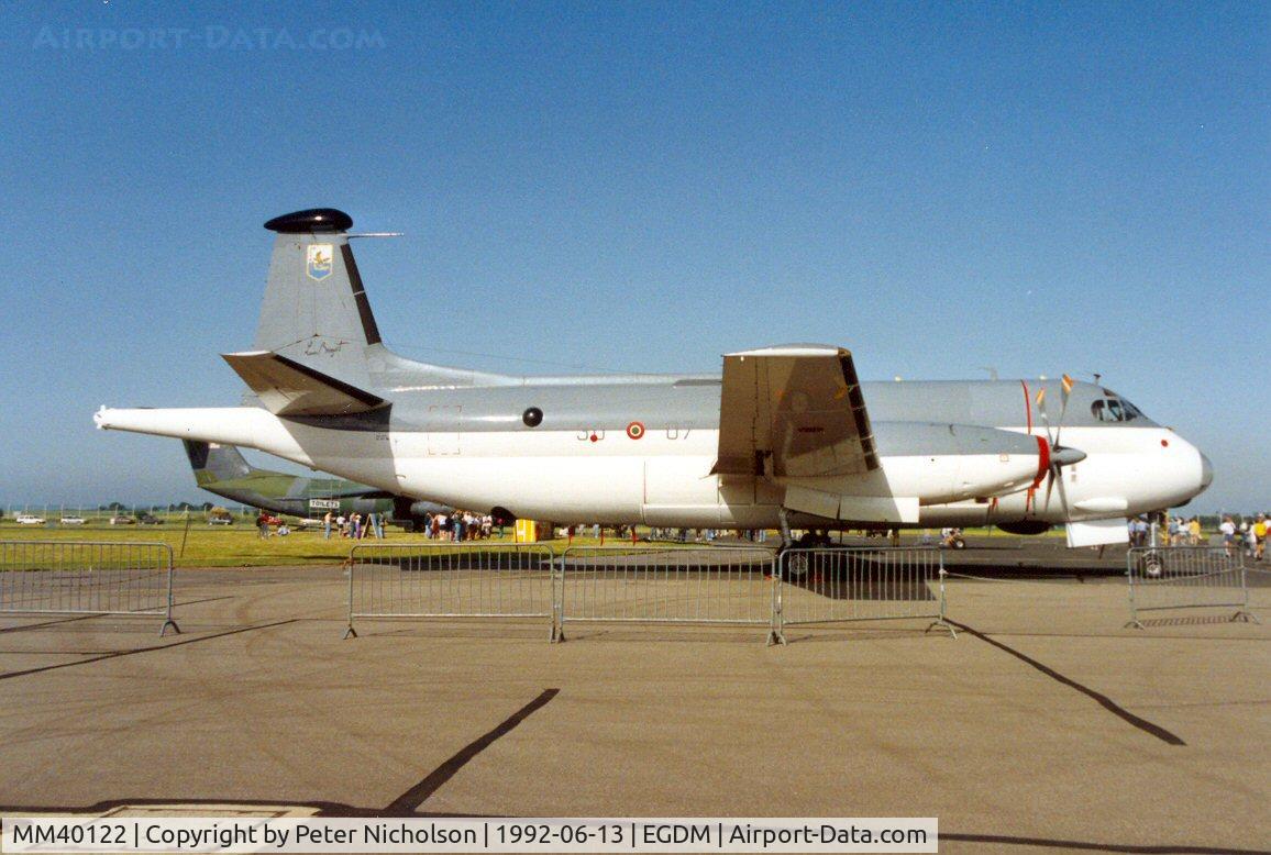 MM40122, 1969 Breguet BR.1150 Atlantic C/N 84, Atlantic of 30 Stormo, Italian Air Force at the 1992 Air Tattoo Intnl at Boscombe Down.