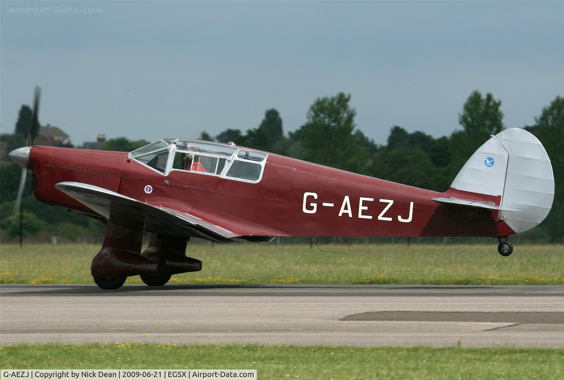 G-AEZJ, 1937 Percival P-10 Vega Gull C/N K.65, EGSX