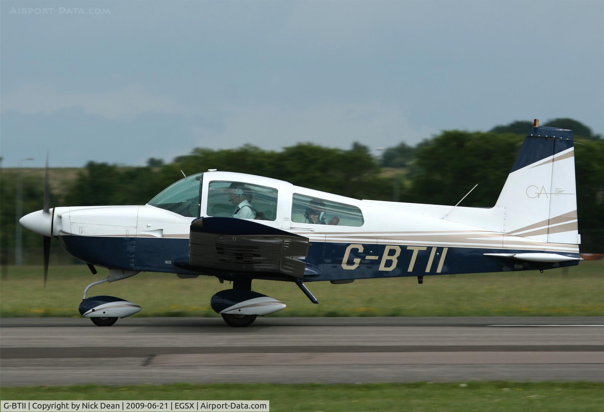 G-BTII, 1979 Gulfstream American AA-5B Tiger C/N AA5B-1256, EGSX