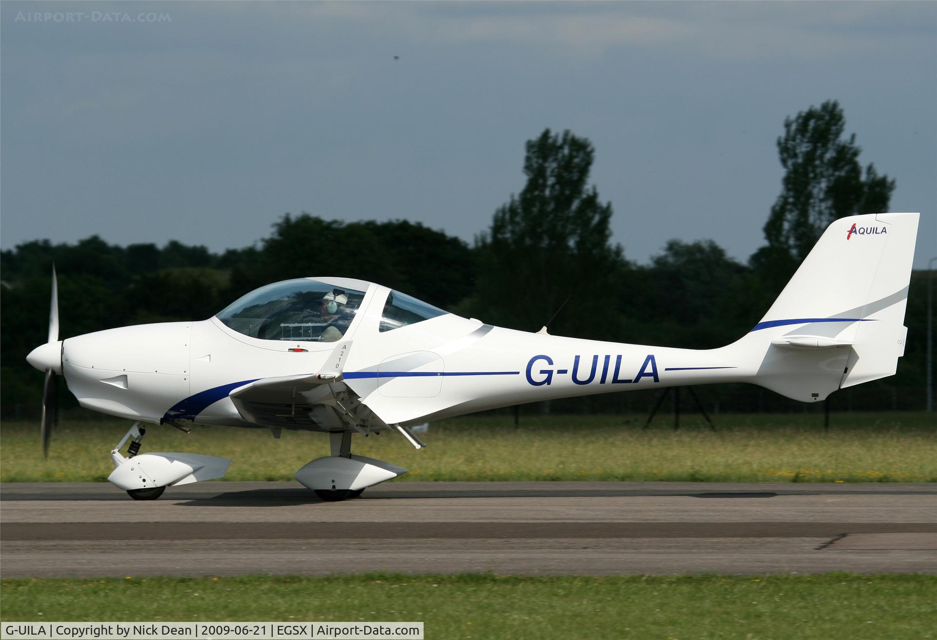G-UILA, 2007 Aquila A210 (AT01) C/N AT01-165, EGSX