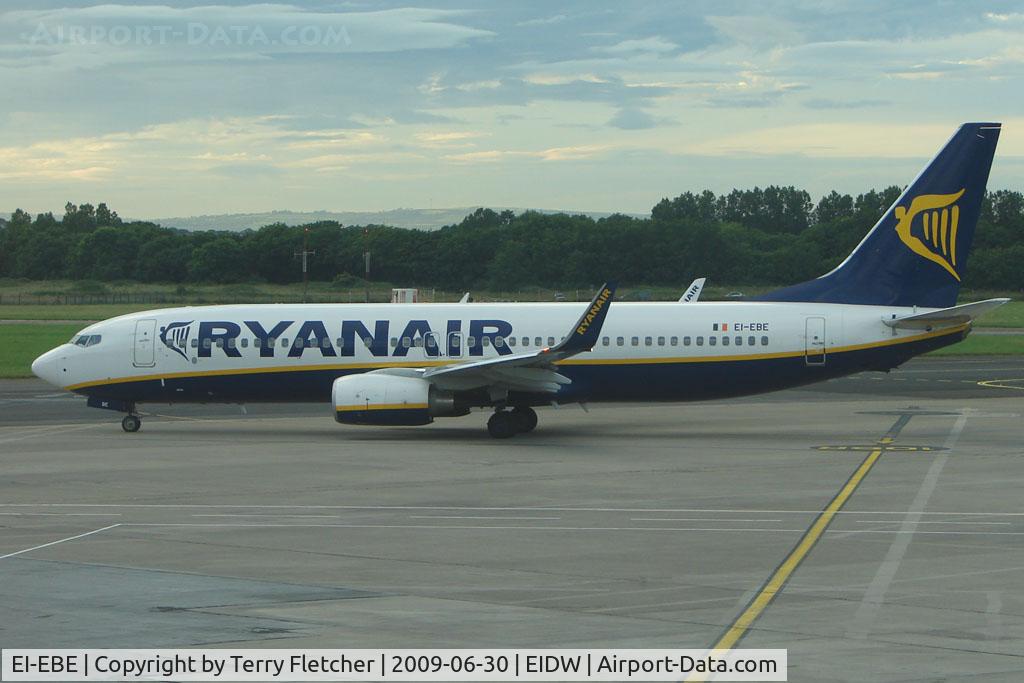 EI-EBE, 2009 Boeing 737-8AS C/N 37523, Ryanair B737 in the evening at Dublin