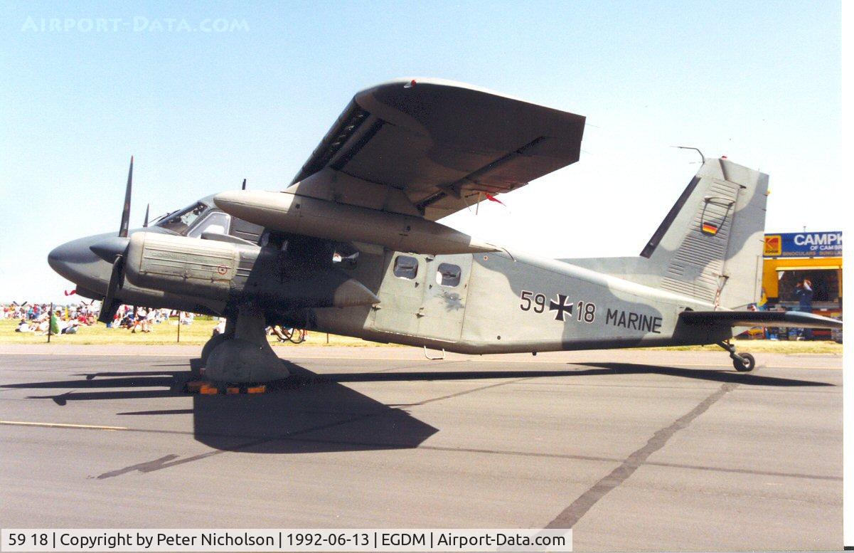 59 18, 1972 Dornier Do-28D-2 Skyservant C/N 4193, Skyservant of Kreigsmarine MFG-5 at the 1992 Air Tattoo Intnl at Boscombe Down.