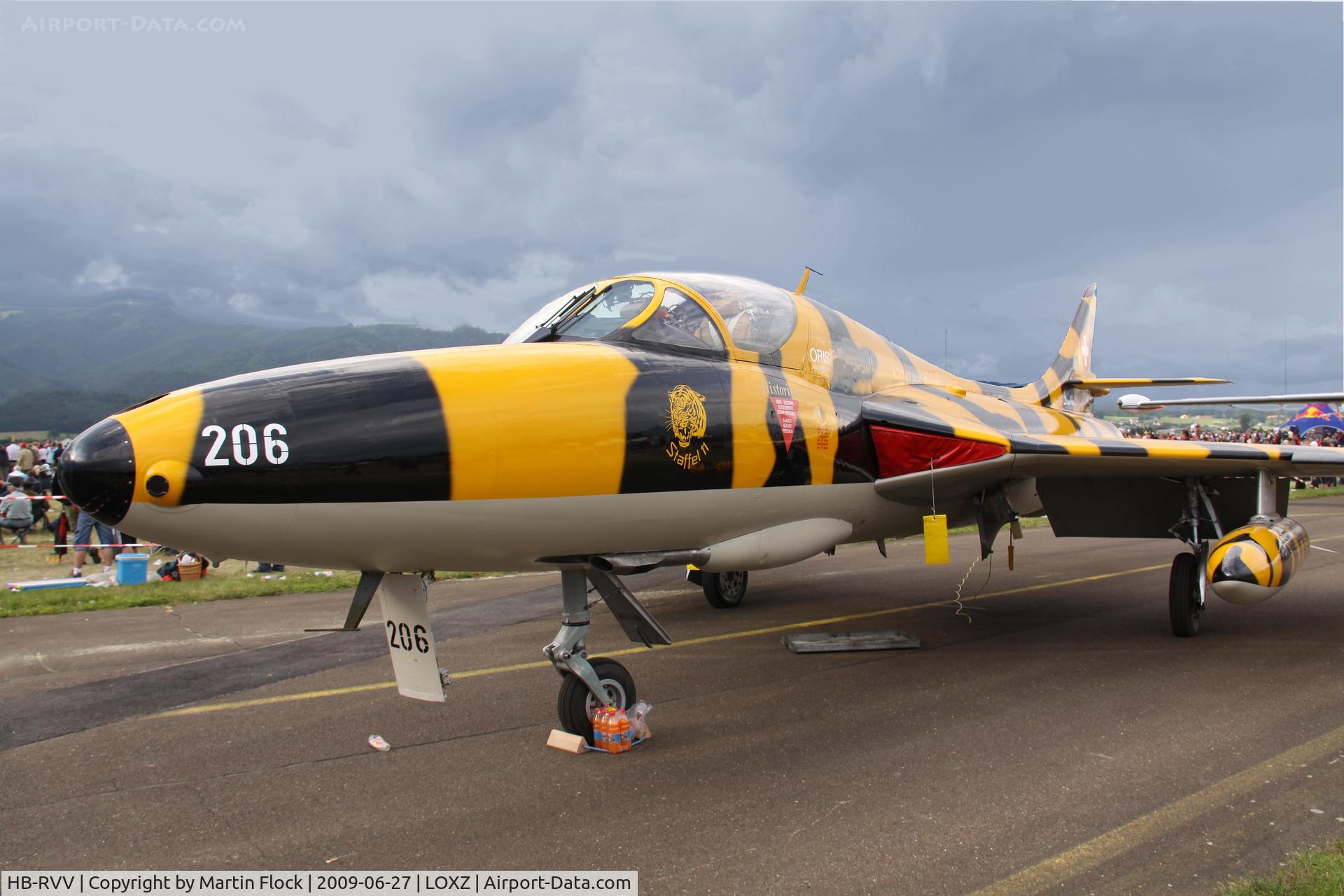 HB-RVV, 1968 Hawker Hunter T.68 C/N 41H-670841, .
