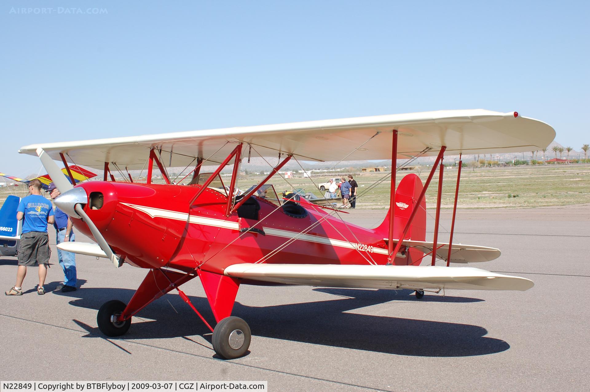 N22849, 1980 Hatz CB-1 C/N 1, Early Hatz biplane at 51st Annual Cactus Fly-in, Casa Grande, AZ, March 2009