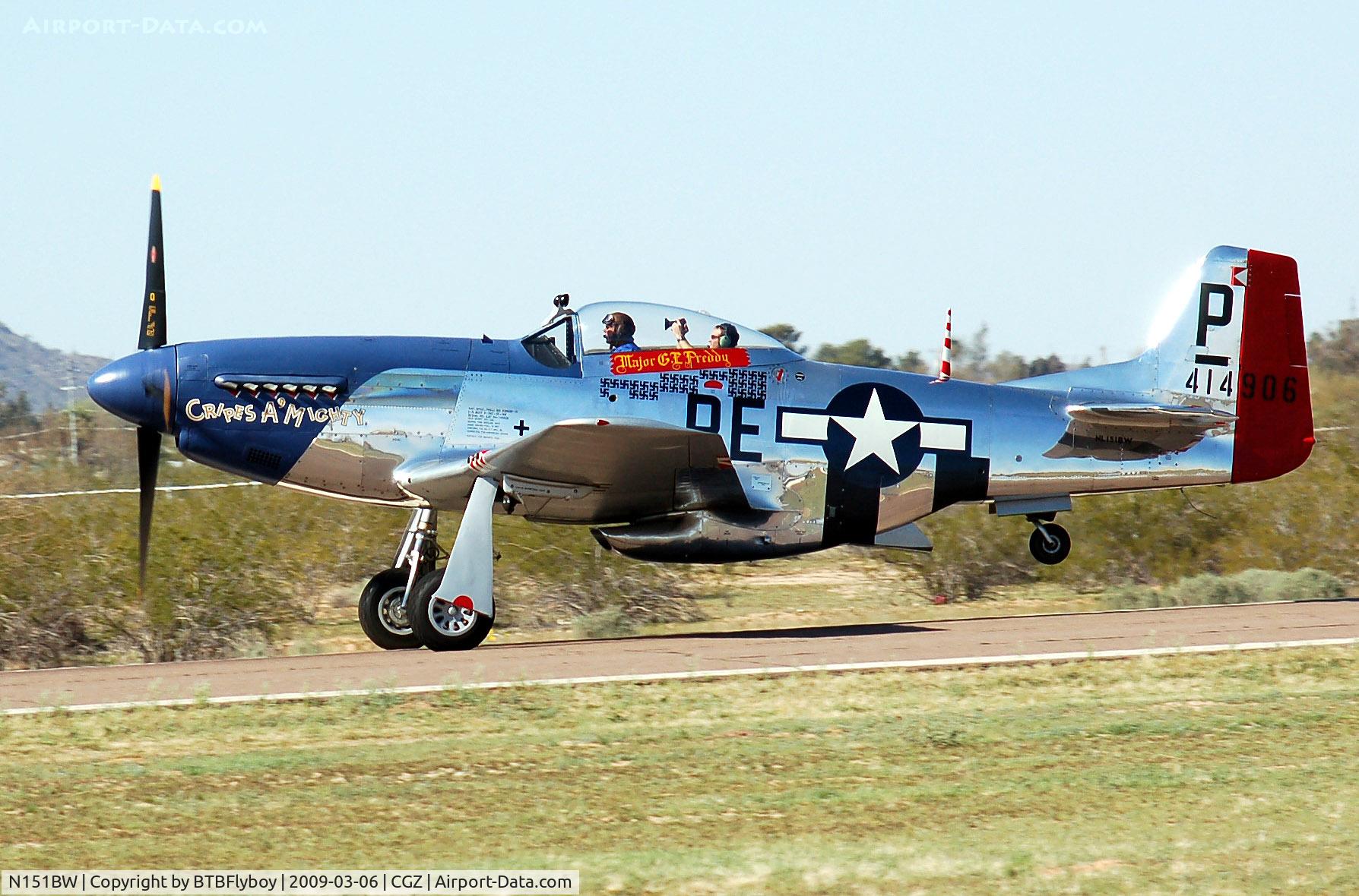 N151BW, 1962 North American P-51D Mustang C/N 44-74813, 