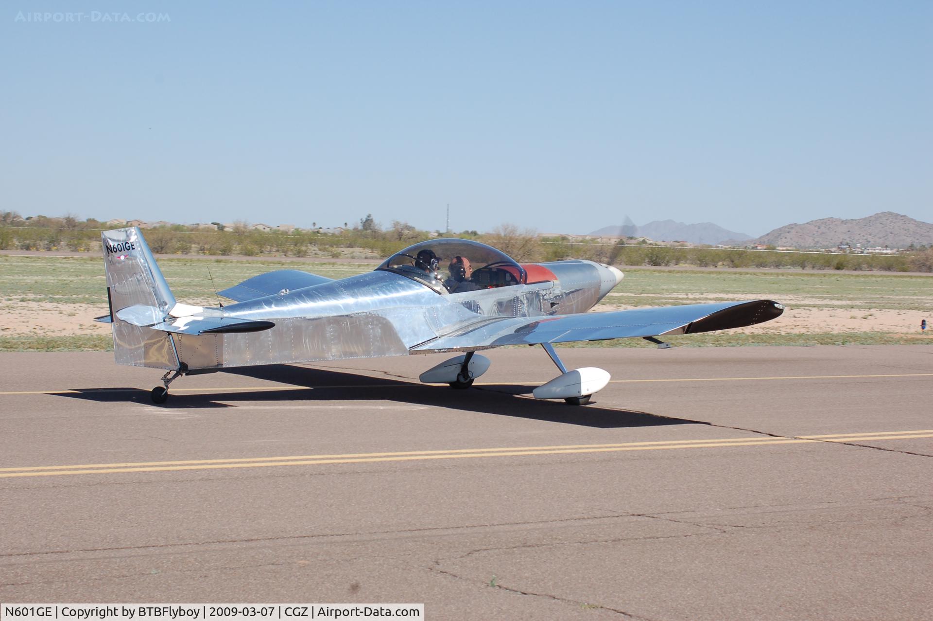 N601GE, Zenair 601XL Zodiac C/N 6-6753, Corvair powered Zenith 601 at 51st Annual Cactus Fly-in, Casa Grande, AZ, March 2009