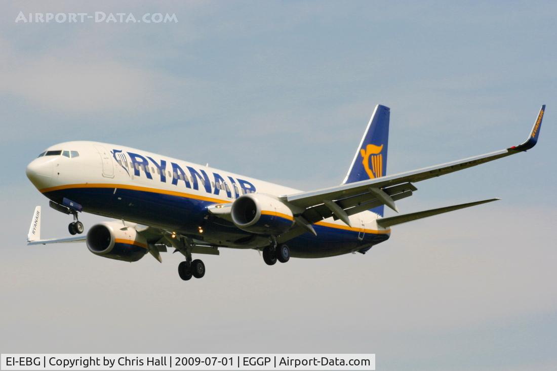 EI-EBG, 2009 Boeing 737-8AS C/N 37525, Ryanair Boeing 737-8AS/WL