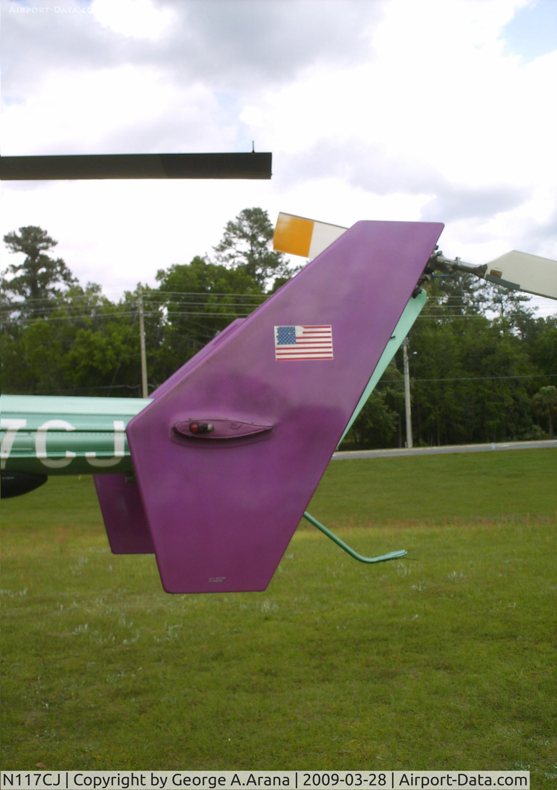 N117CJ, 1984 Eurocopter-Kawasaki BK-117A-3 C/N 7051, Port vertical endplate fin
