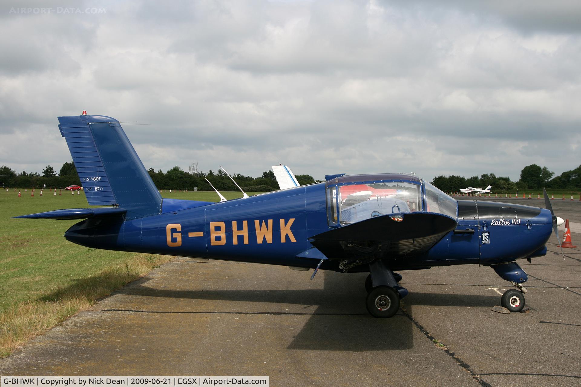 G-BHWK, 1967 Morane-Saulnier MS-880B Rallye Club C/N 870, EGSX