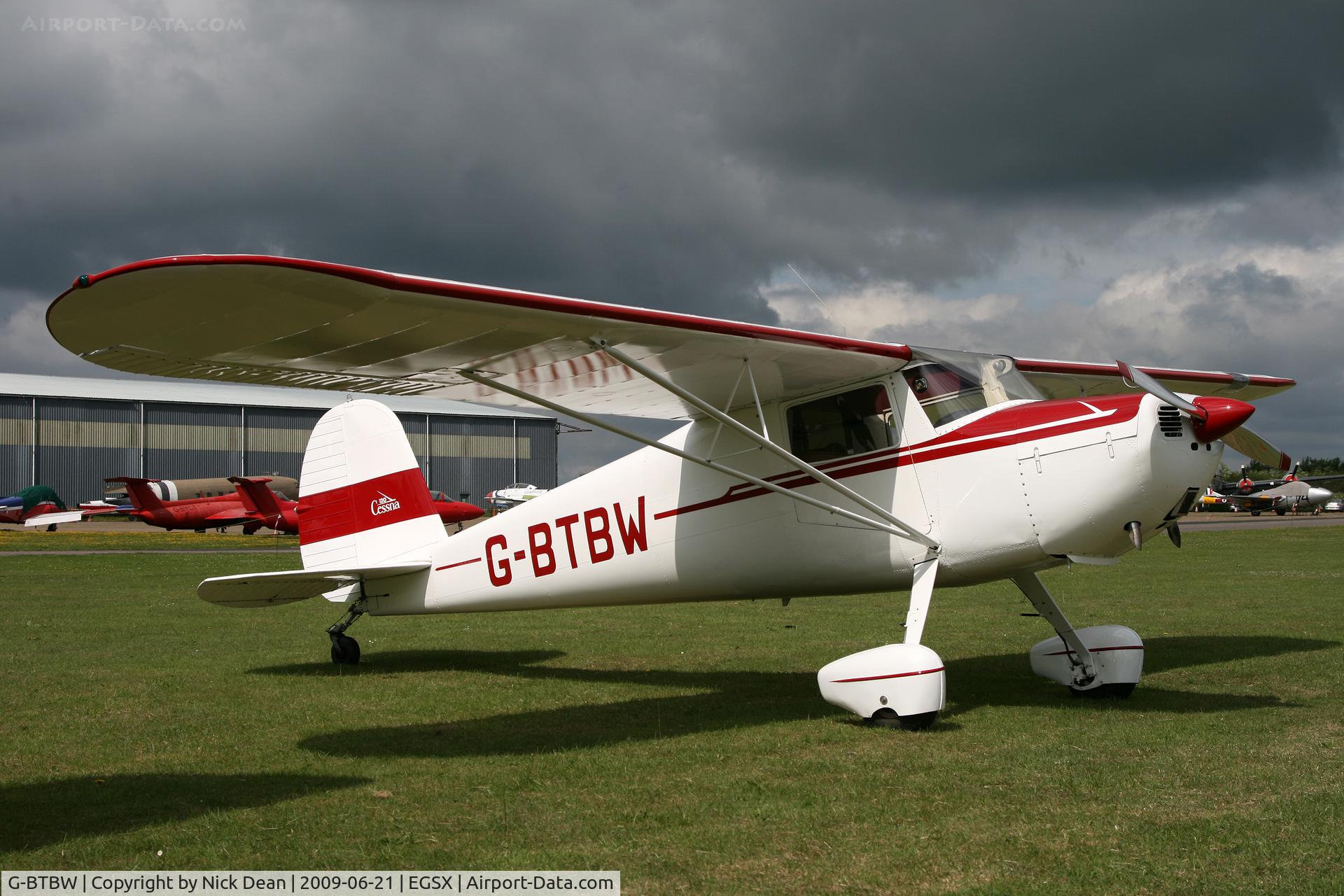 G-BTBW, 1947 Cessna 120 C/N 14220, EGSX