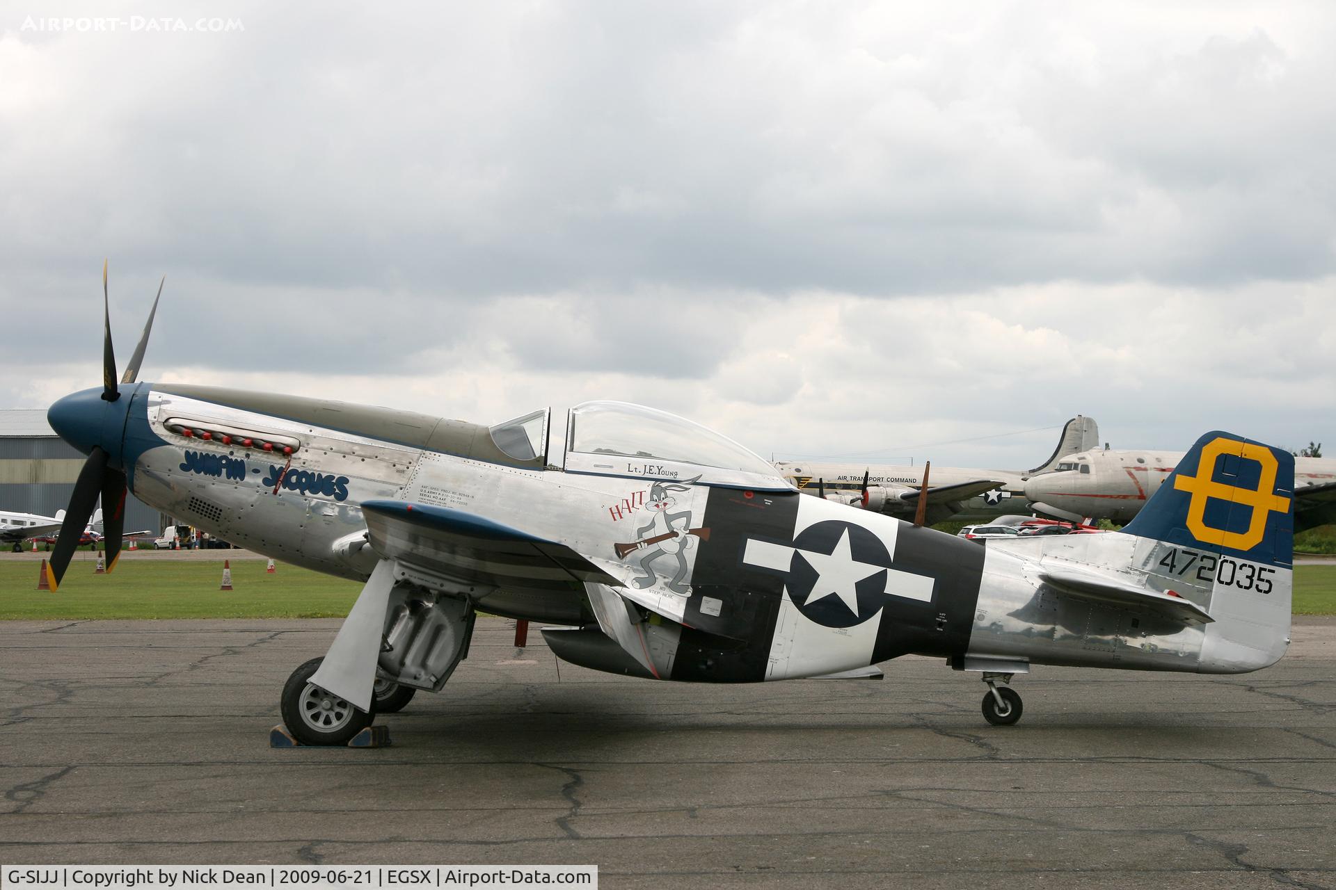 G-SIJJ, 1944 North American P-51D Mustang C/N 122-31894 (44-72035), EGSX