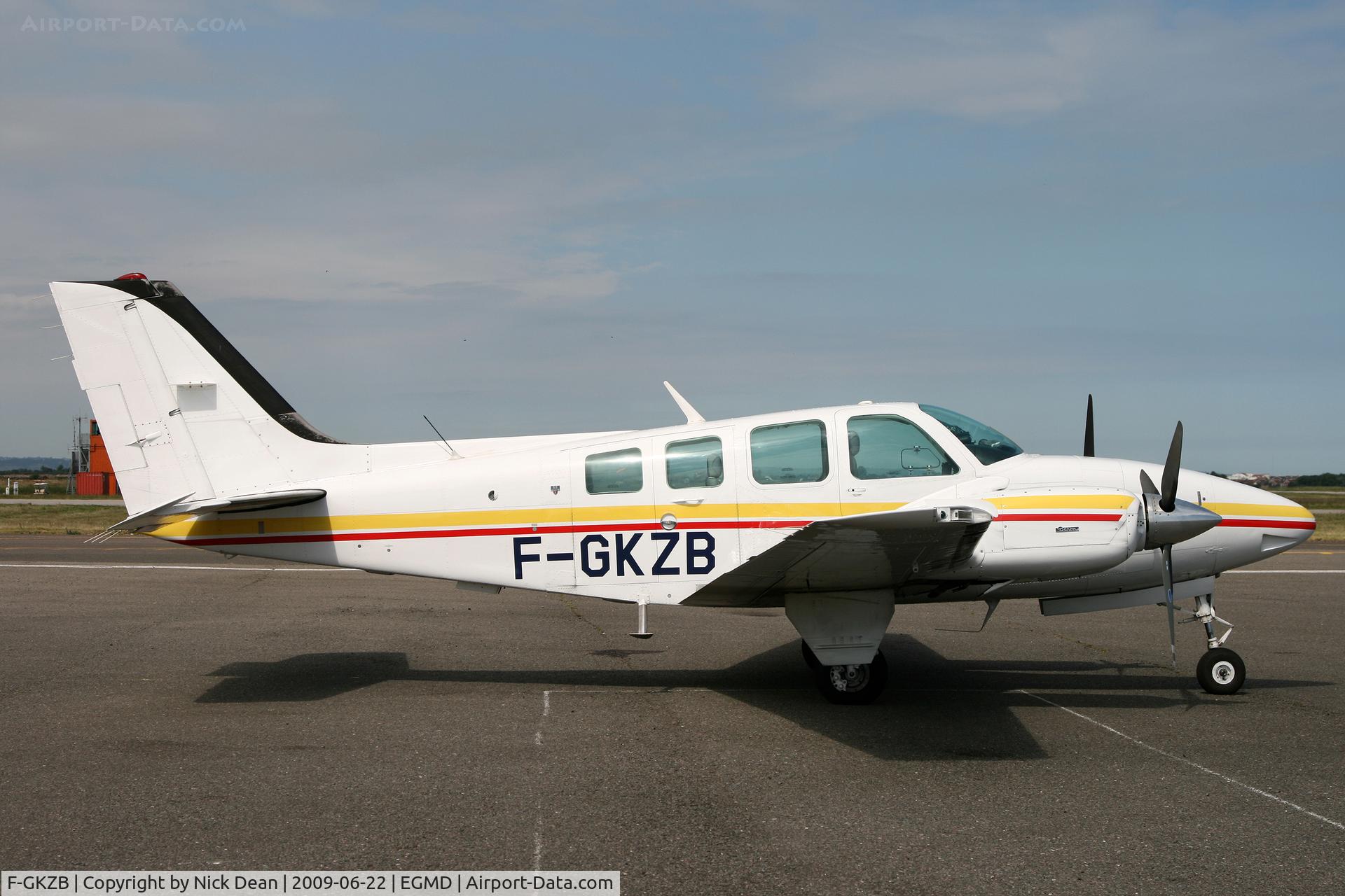 F-GKZB, Beech 58 Baron C/N TH-1608, EGMD